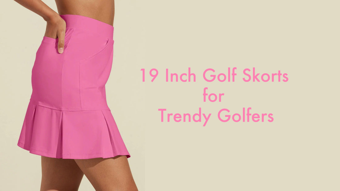 Acegolfs Basic 19 inch high waist pleated skort