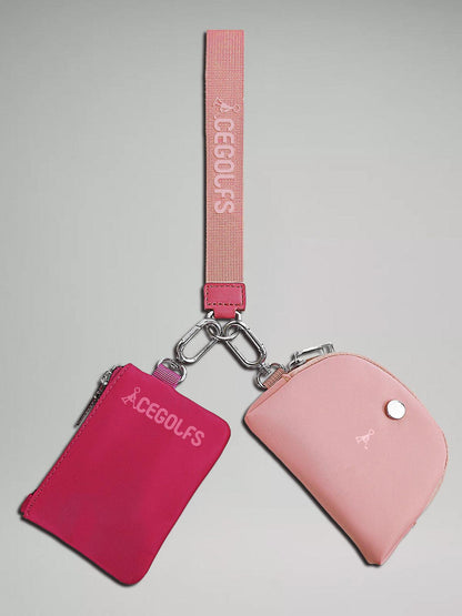 Dual Pouch Wristlet-Free-Pink - Acegolfs