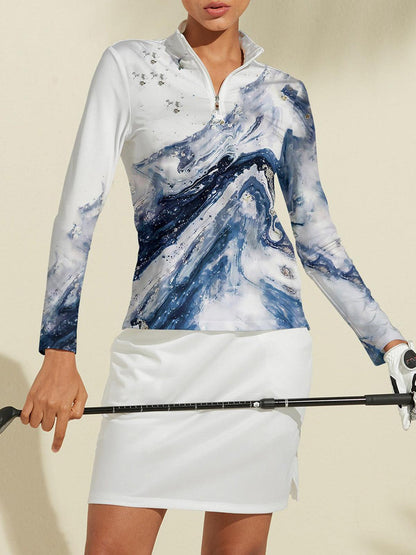 Inked Skins Polo Cremallera Ropa Golf Mujer UPF50+