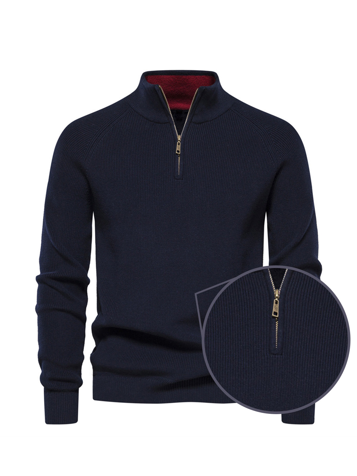 More Than Basic Men's Golf Quarter Zip Sweater