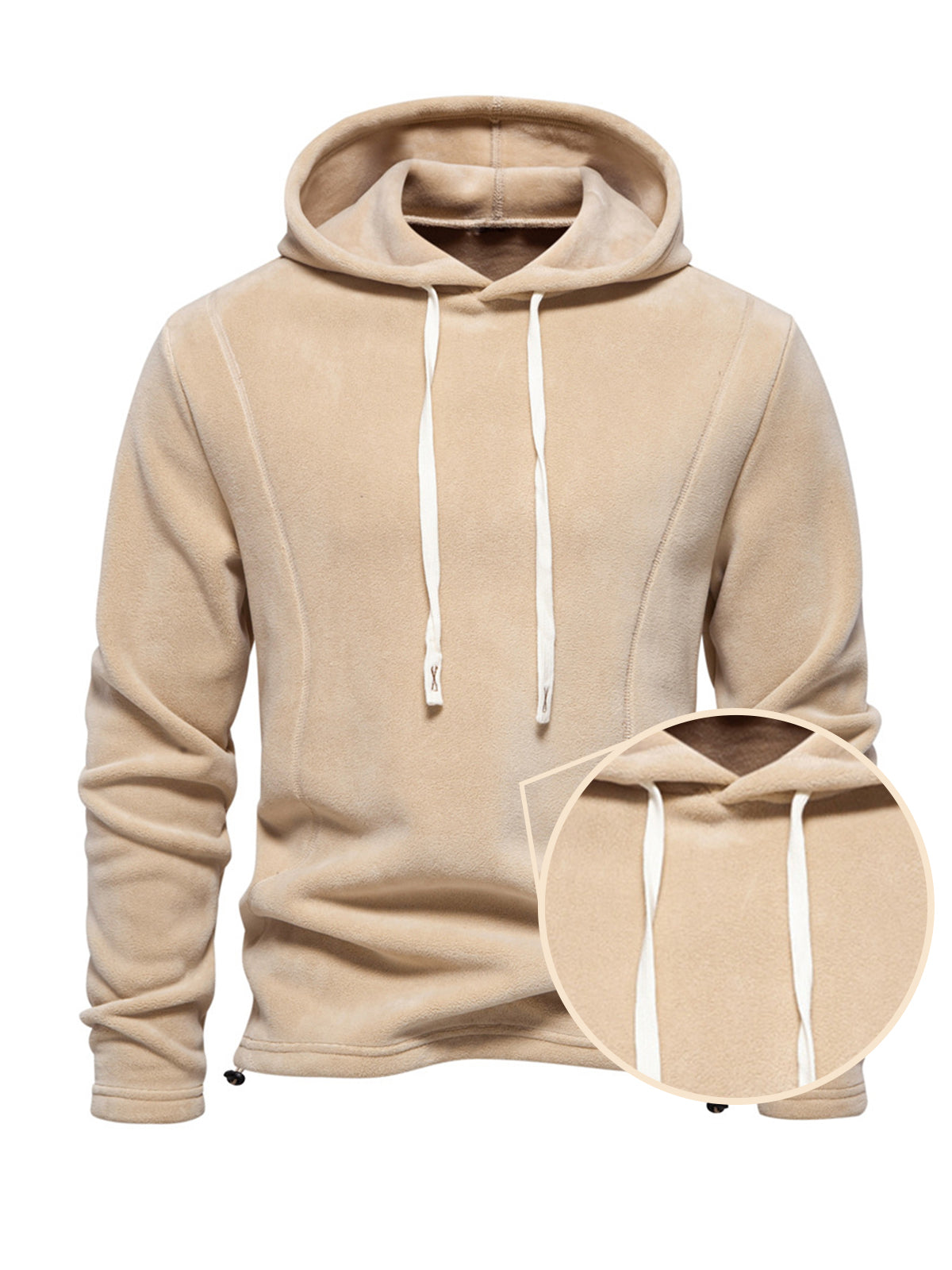 More Than Basic Men's Golf Hooded Lace Up Sweatshirt