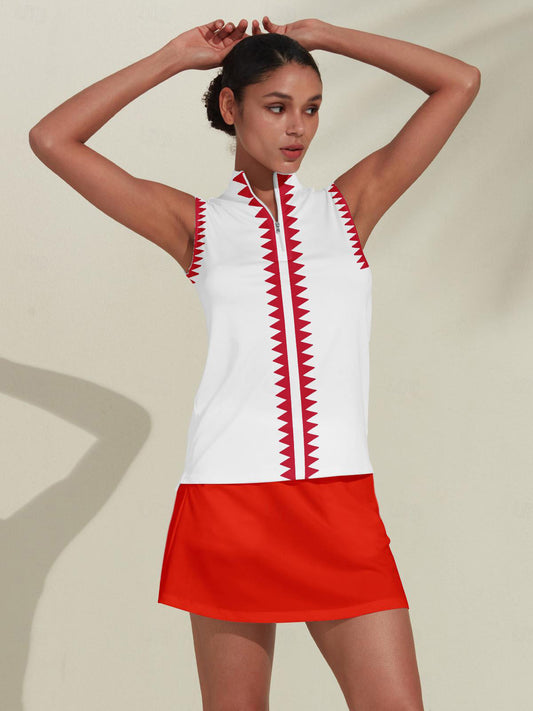 Baroque Polo Cremallera Ropa Golf Mujer UPF50+