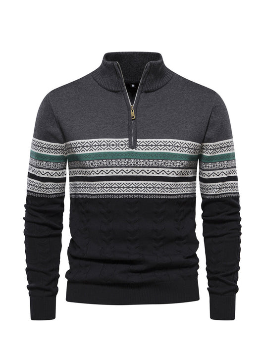 More Than Basic Men's Golf Quarter Zip Sweater