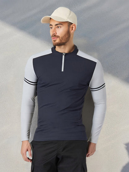 Chemise de golf pour homme More Than Basic Quarterzip UPF50+