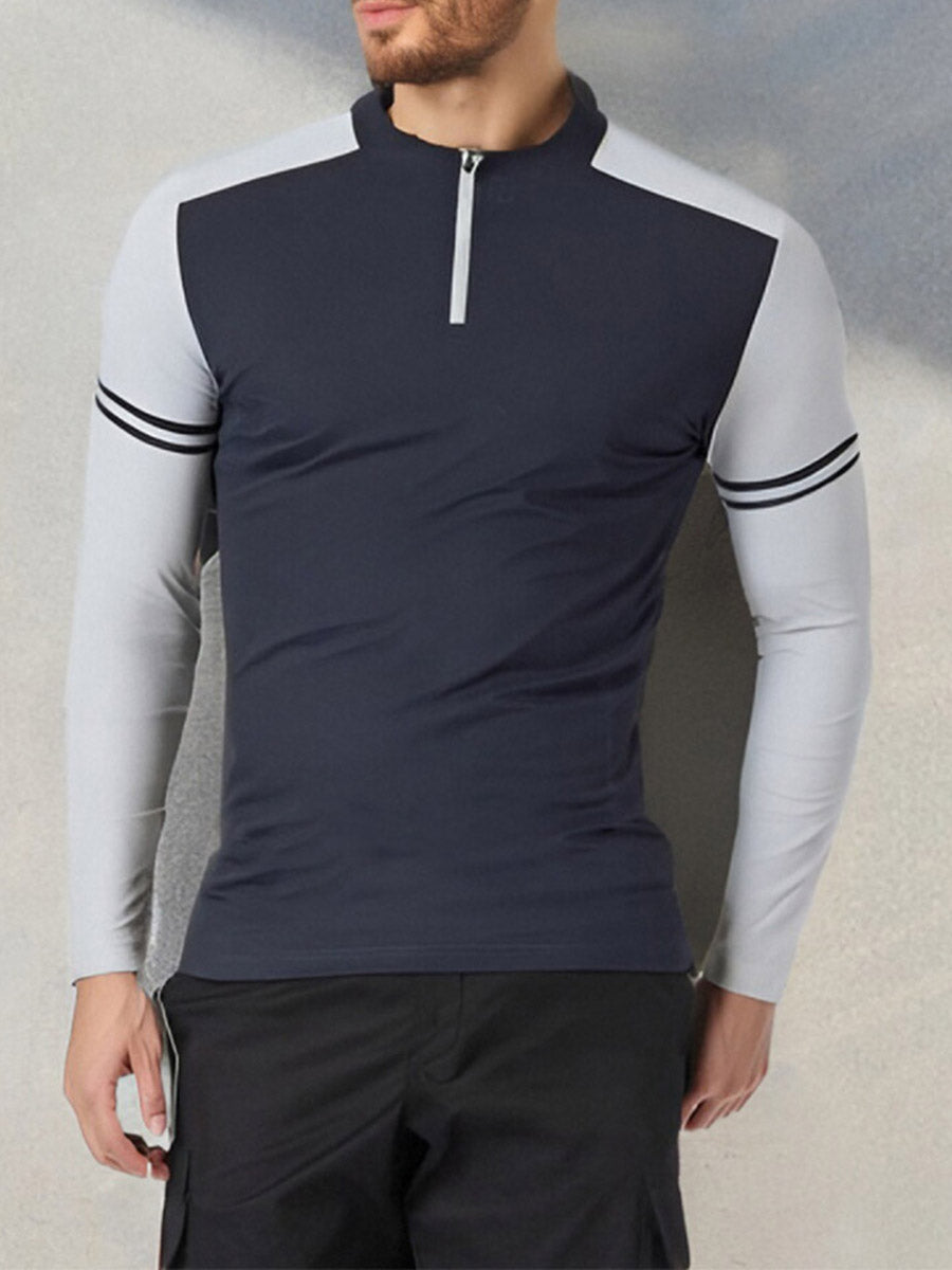 Chemise de golf pour homme More Than Basic Quarterzip UPF50+