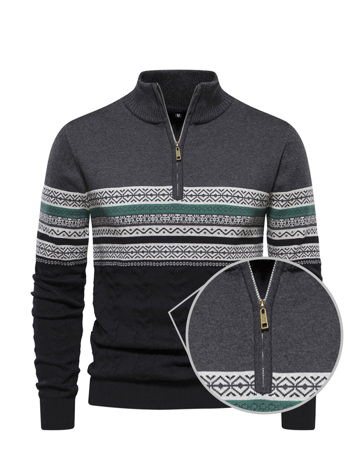 More Than Basic Men's Golf Quarter Zip Sweater