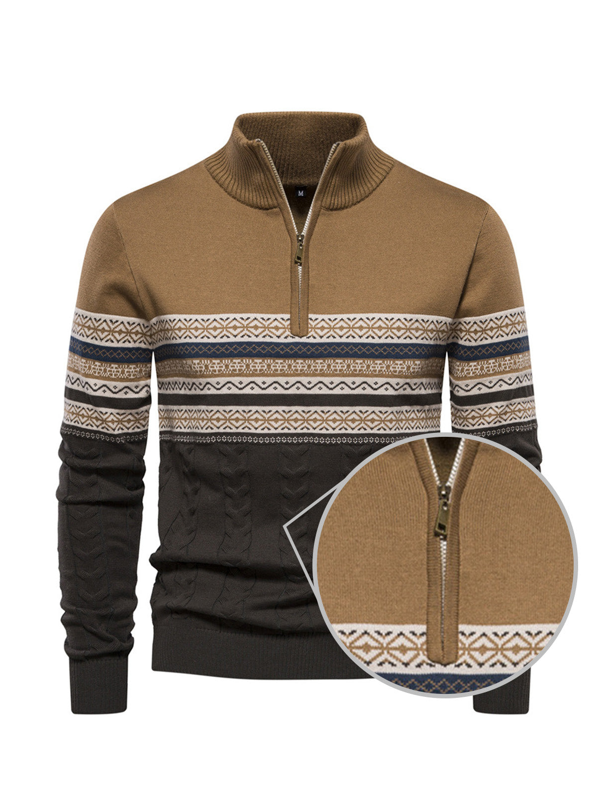 More Than Basic Men's Golf Quarter Zip Sweater