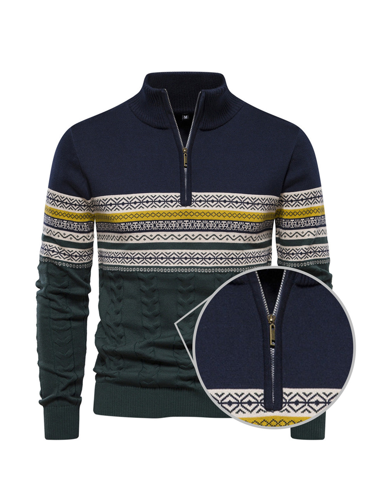 More Than Basic Men's Golf Quarter Zip Sweater