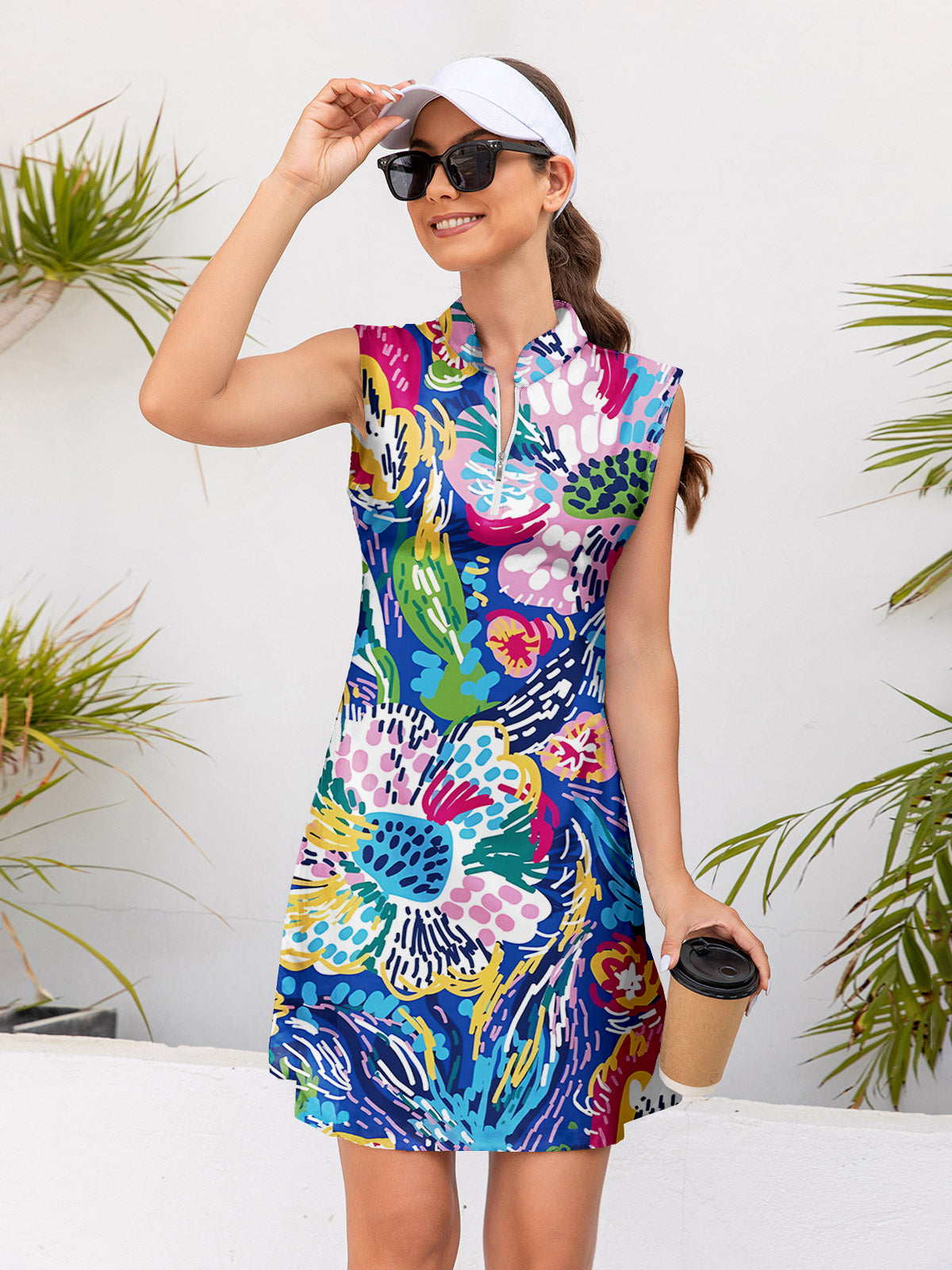 Tropical Vestido Ropa Golf Mujer UPF50+