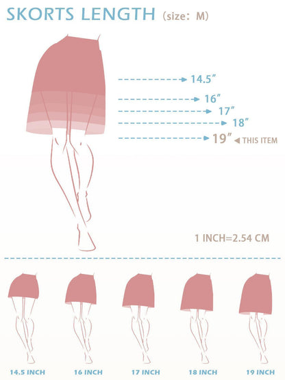 More Than Basic 19 Zoll Rüschen Skort UPF50+