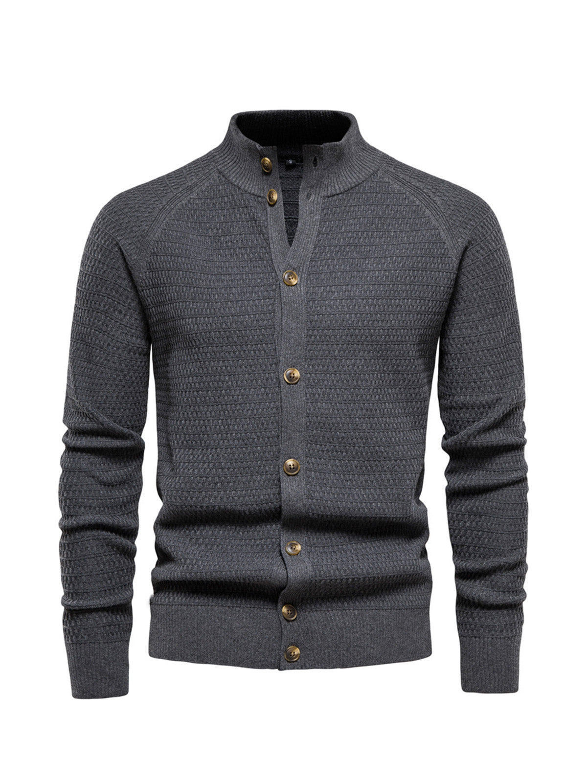  Herren Golf Strick Cardigan mit Knöpfen