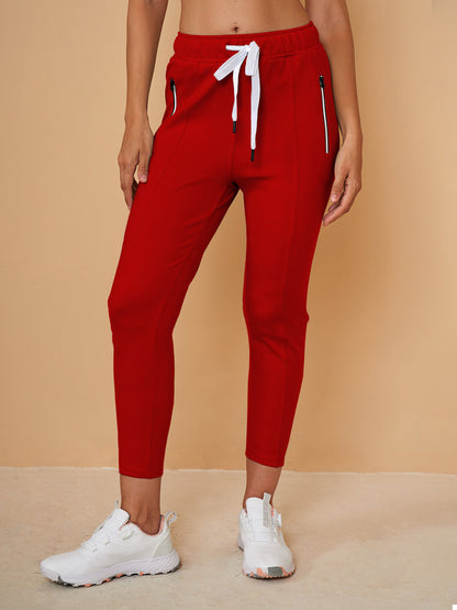 Chic Drawstring Capri Jogger Pantaloni Abbigliamento Golf Donna