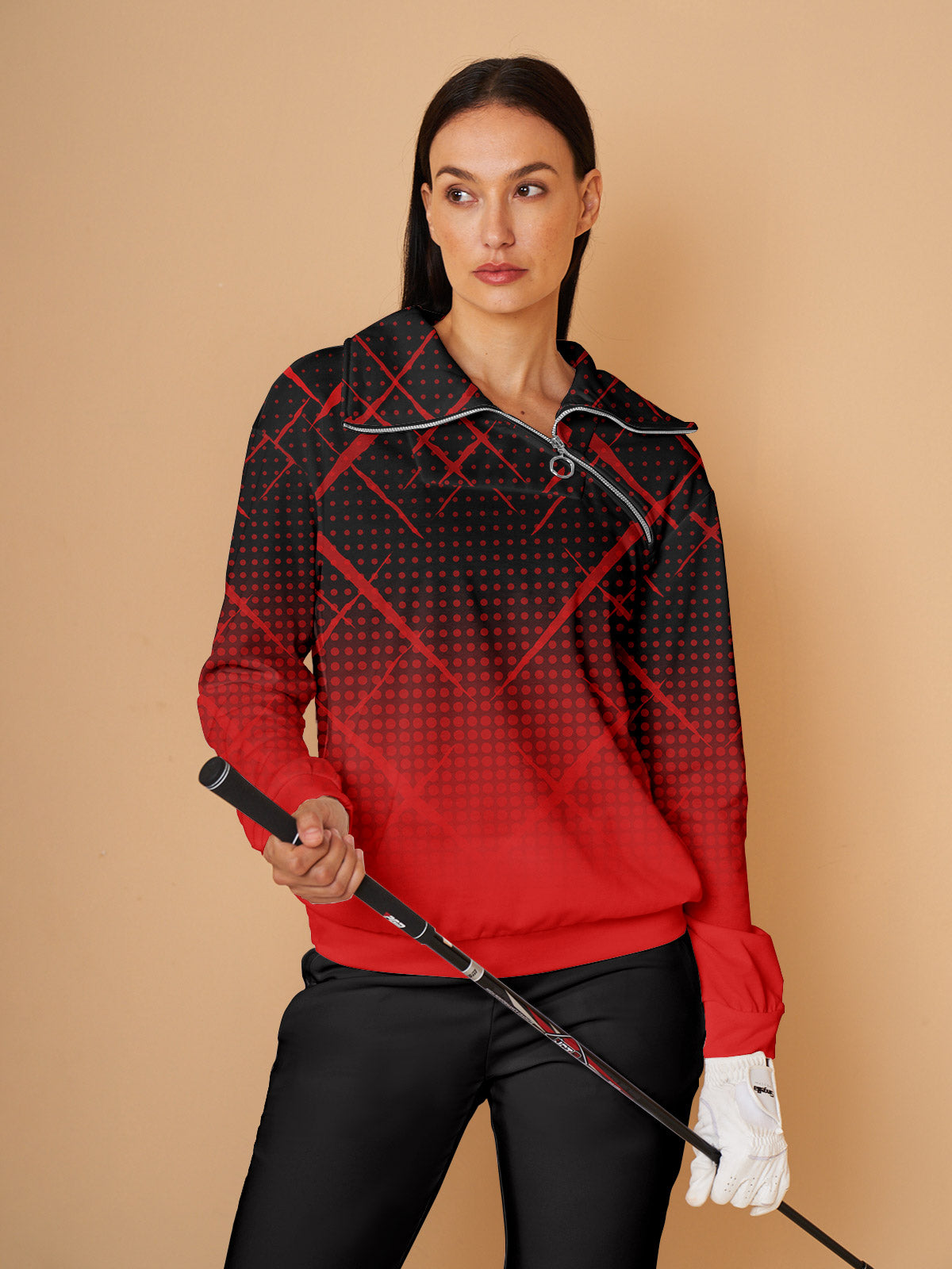 90s Sudadera Ropa Golf Mujer