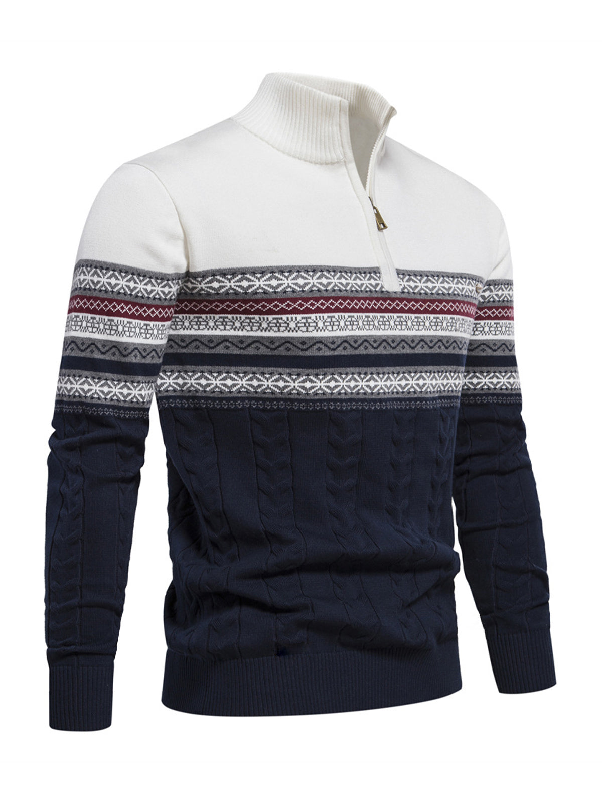 More Than Basic Men's Golf Quarter Zip Sweater