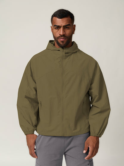 More Than Basic Men's Golf Full Zip Pocket Jacket