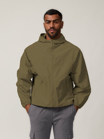 More Than Basic Men's Golf Full Zip Pocket Jacket