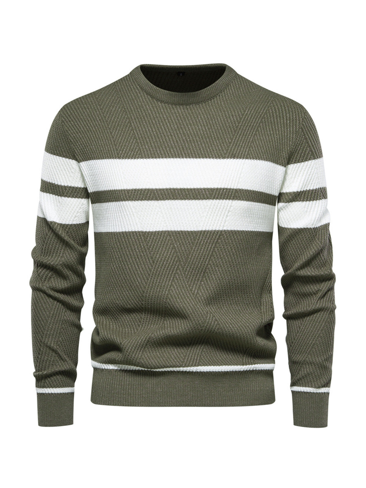 Herren Golf pullover mit Rundhalsausschnitt und Farbblockdesign