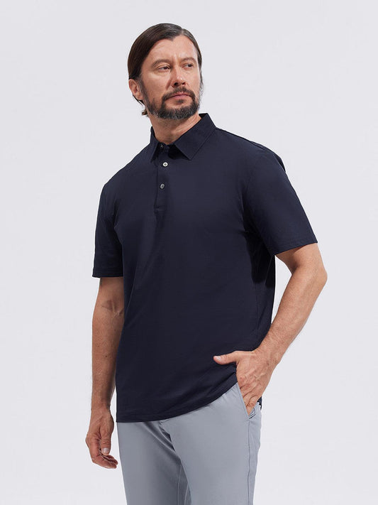 More Than Basic Men's Polo Top Sun Protection