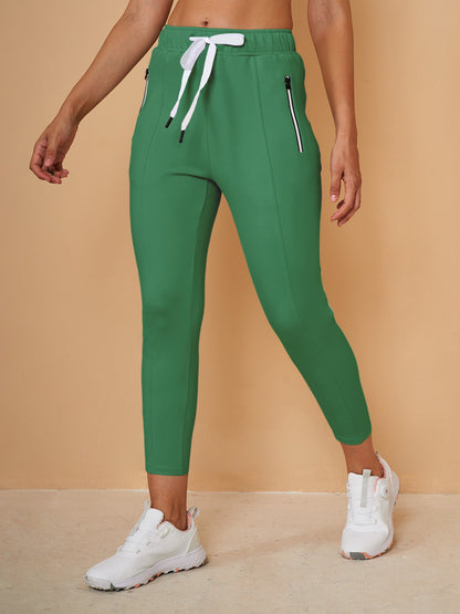 Chic Drawstring Capri Jogger Pantaloni Abbigliamento Golf Donna