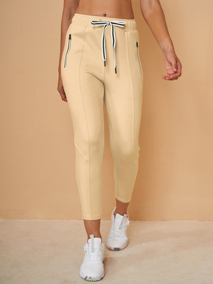 Chic Drawstring Capri Pantalon Jogger Ropa Golf Mujer