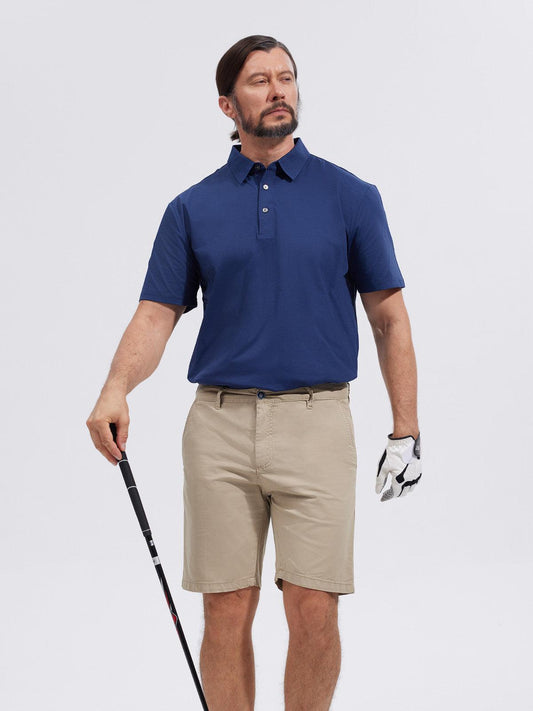 Chic Uomo Polo Protezione Solare Abbigliamento Golf