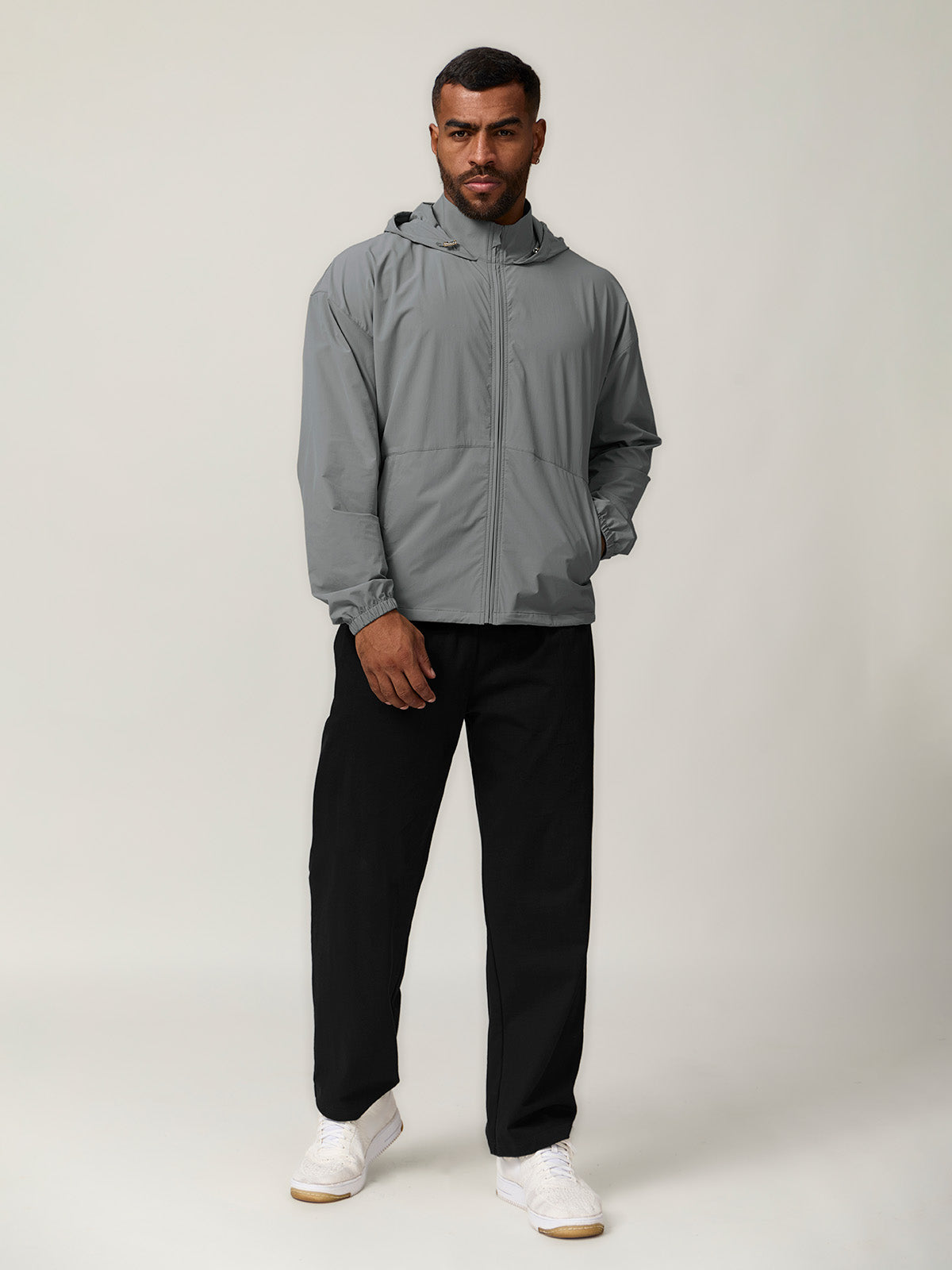 More Than Basic Men's Golf Full Zip Pocket Jacket