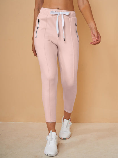 Chic Drawstring Capri Jogger Pantaloni Abbigliamento Golf Donna