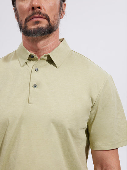 More Than Basic Men's Polo Top Sun Protection