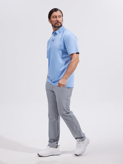 Chic Uomo Polo Protezione Solare Abbigliamento Golf