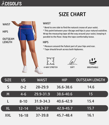 More Than Basic 15 Inch Straight-Fit Golf Shorts UPF50+