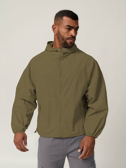 More Than Basic Men's Golf Full Zip Pocket Jacket