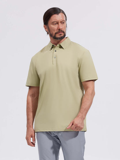 More Than Basic Men's Polo Top Sun Protection