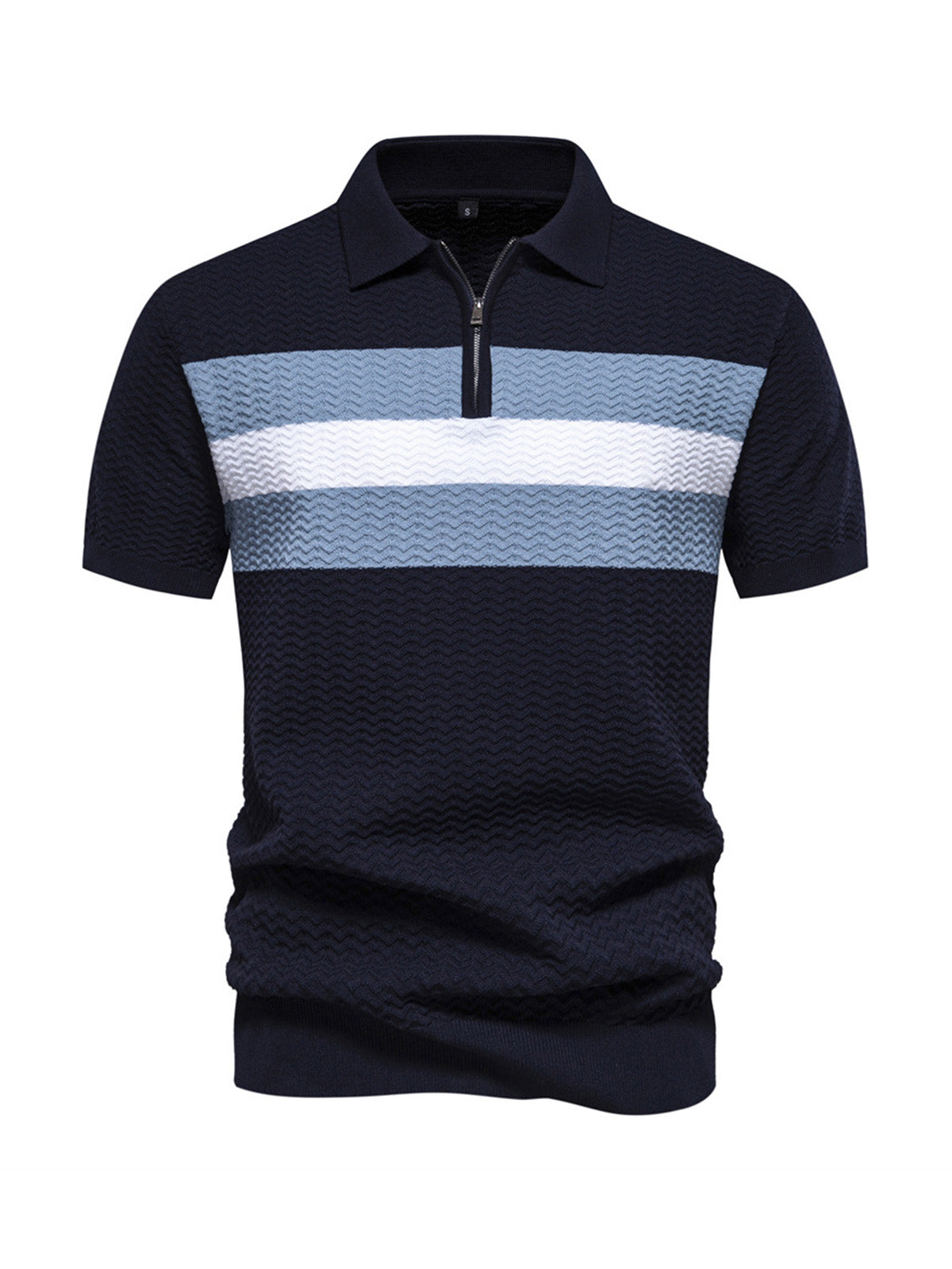 Herren Knit Zip Polo Top UPF50+ golfbekleidung