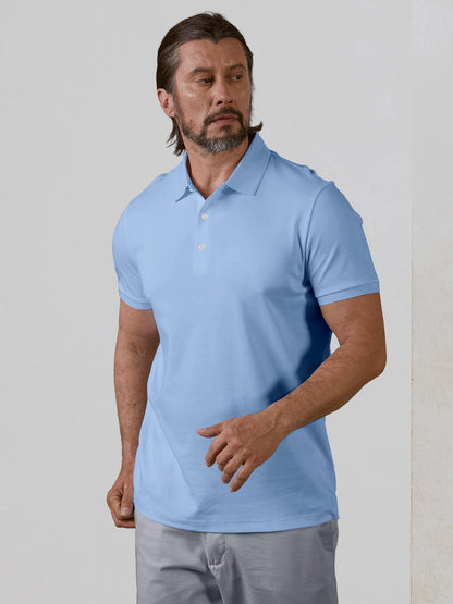 More Than Basic Men's Polo Top Sun Protection