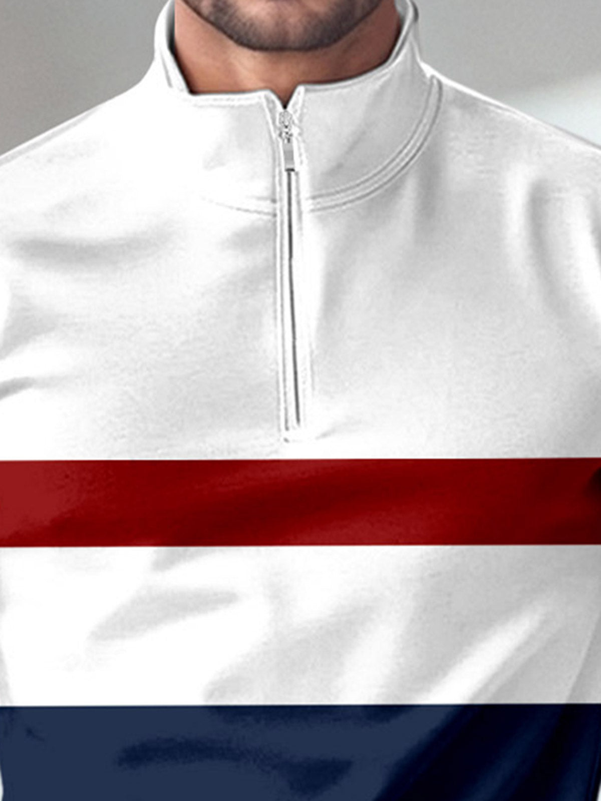 Golfshirt für Herren mit Viertelreißverschluss, LSF 50+