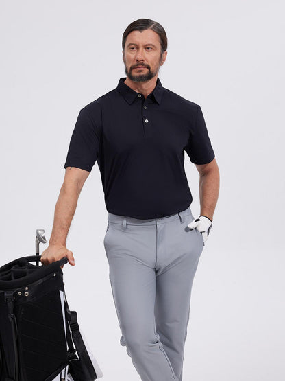 Chic Uomo Polo Protezione Solare Abbigliamento Golf