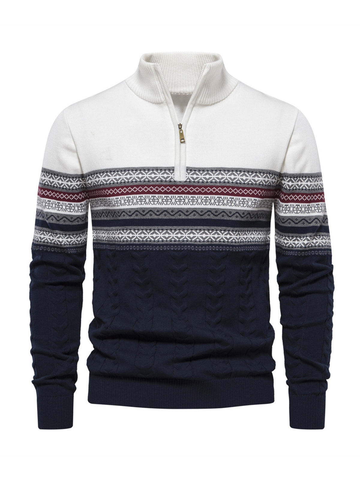 More Than Basic Men's Golf Quarter Zip Sweater