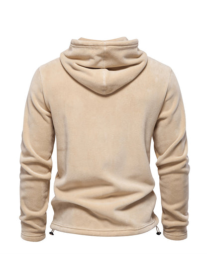 More Than Basic Men's Golf Hooded Lace Up Sweatshirt