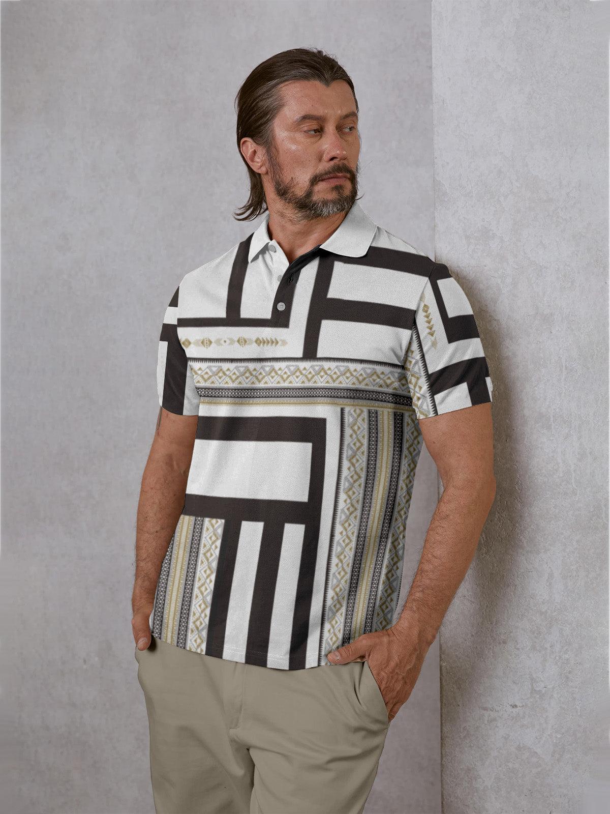 Bold Baroque-Men's Polo Top UPF50+ - Acegolfs