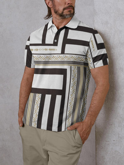 Bold Baroque-Men's Polo Top UPF50+ - Acegolfs