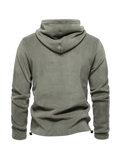 More Than Basic Men's Golf Hooded Lace Up Sweatshirt