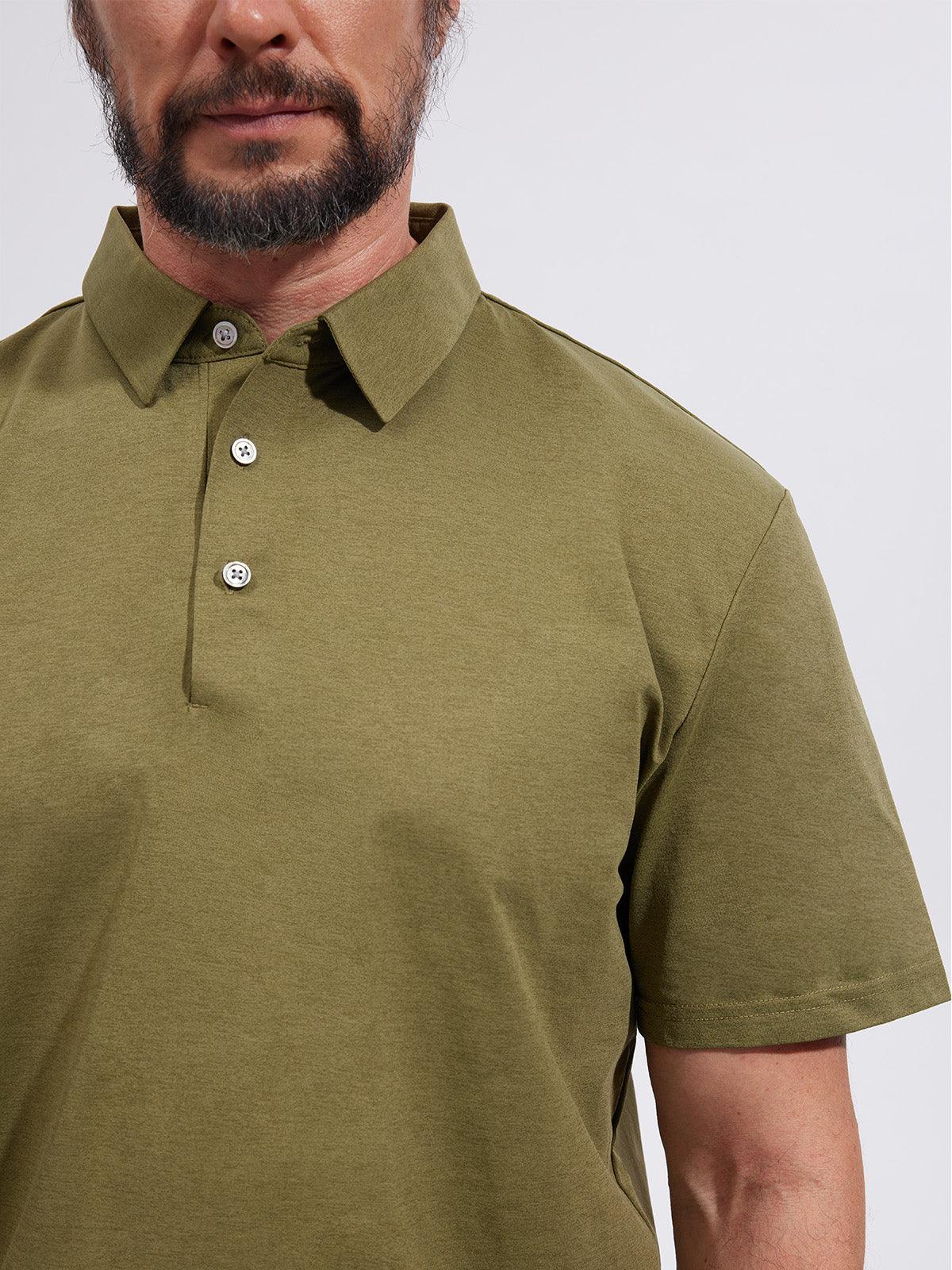 More Than Basic Men's Polo Top Sun Protection