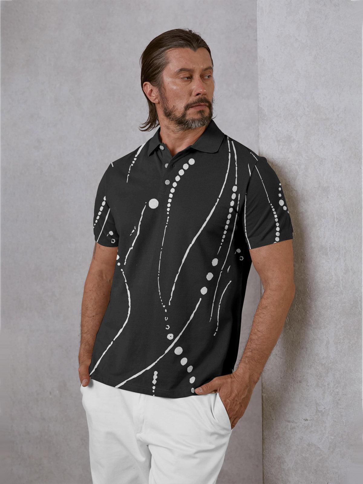 Playful Nautical Men's Polo Top UPF50+