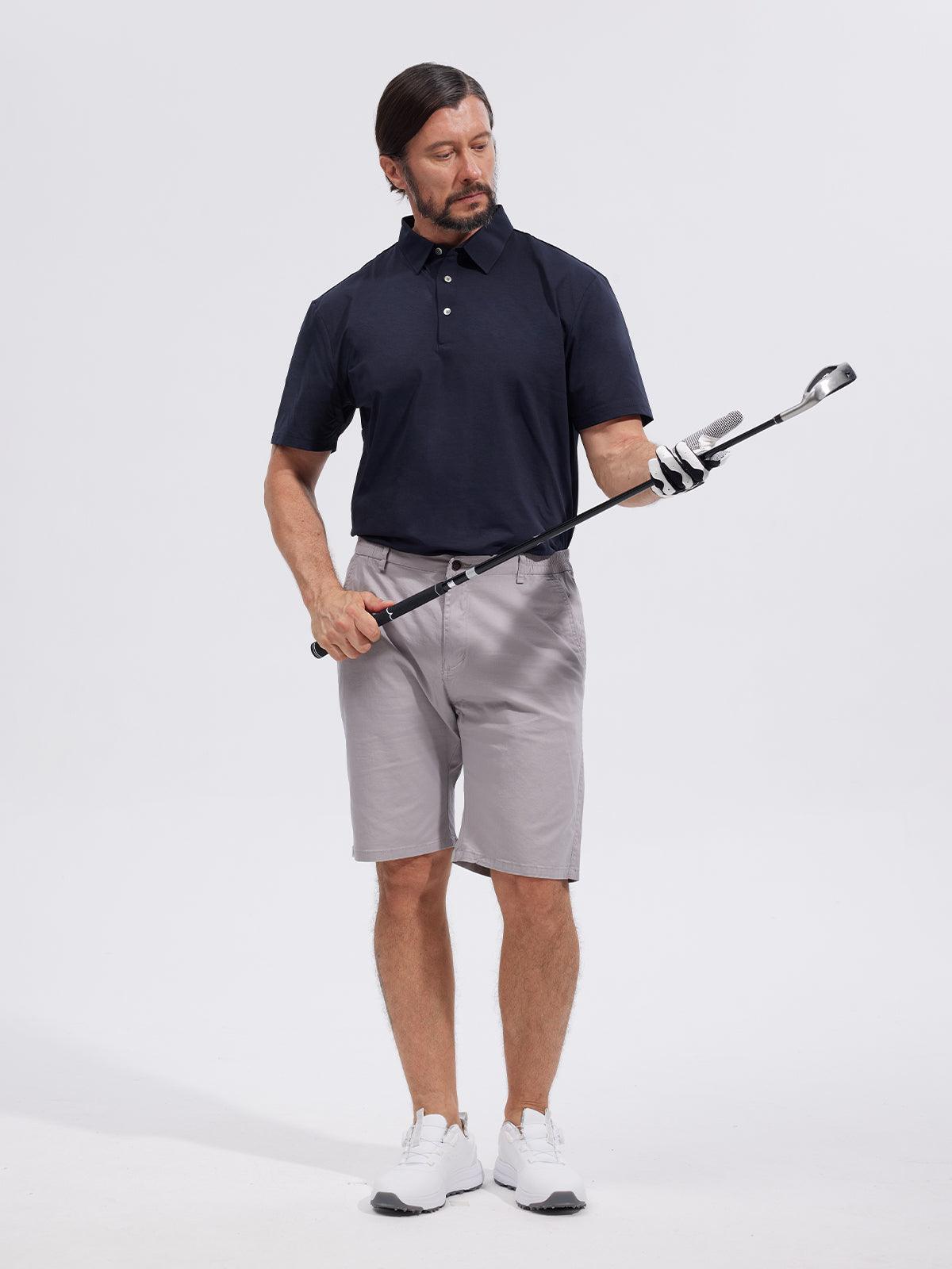 Chic Uomo Polo Protezione Solare Abbigliamento Golf