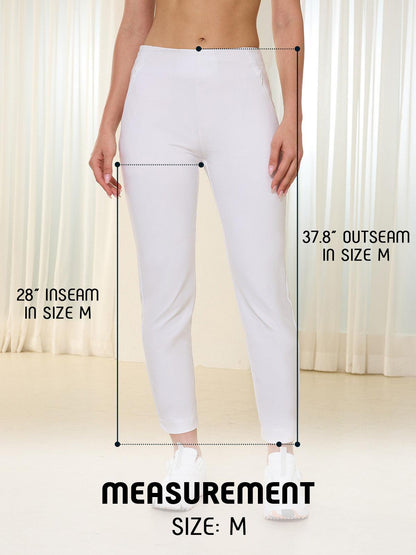 GLAMOUR 28 Inch Slim Fit Elastici Ankle Pantaloni Abbigliamento Golf Donna UPF50+