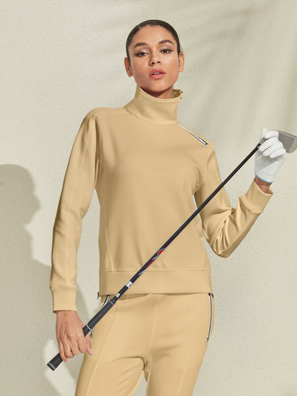 Chic Irregular Collar Sudadera Ropa Golf Mujer