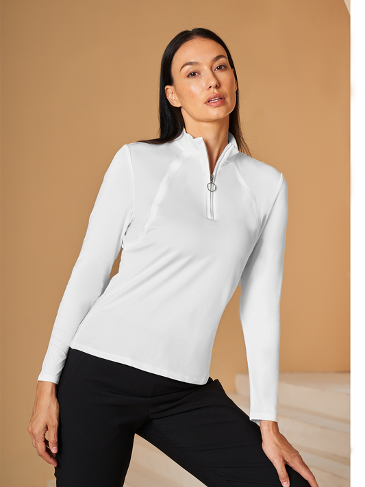 Chemise de golf basique Quarterzip UPF50+