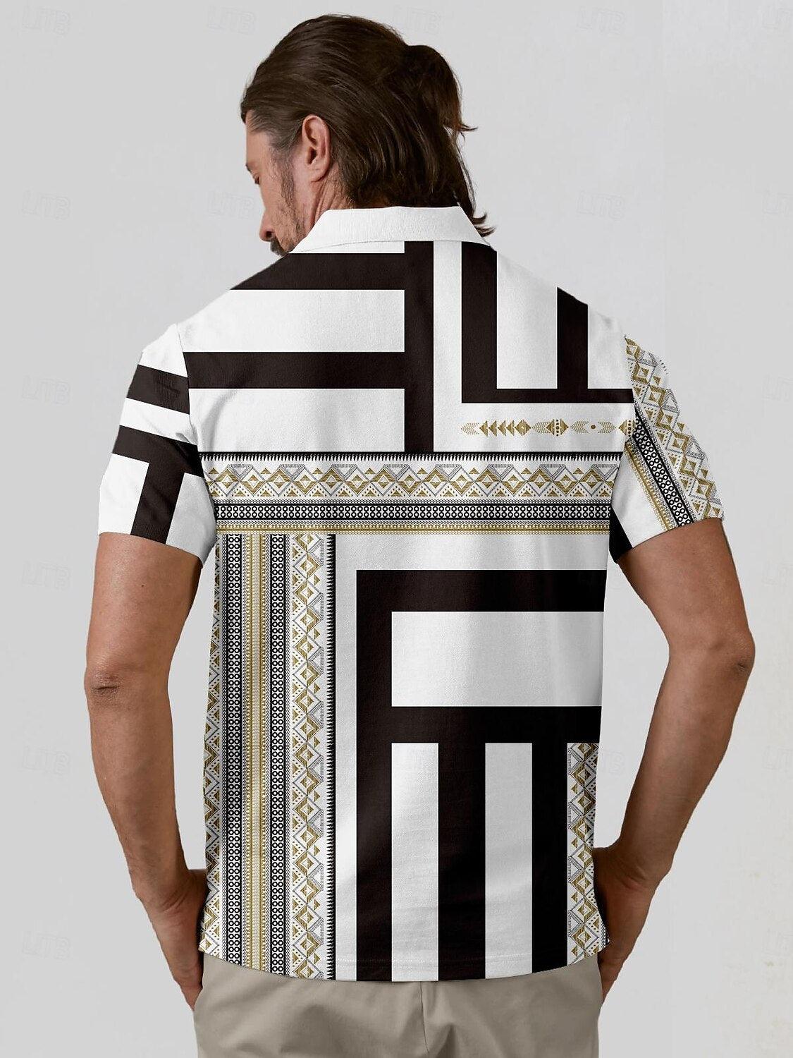 Bold Baroque-Men's Polo Top UPF50+ - Acegolfs