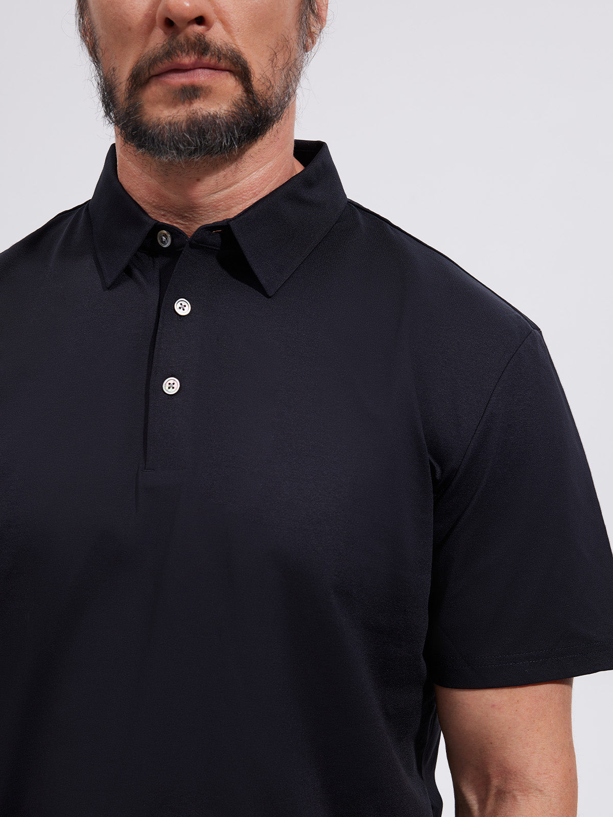 Chic Uomo Polo Protezione Solare Abbigliamento Golf