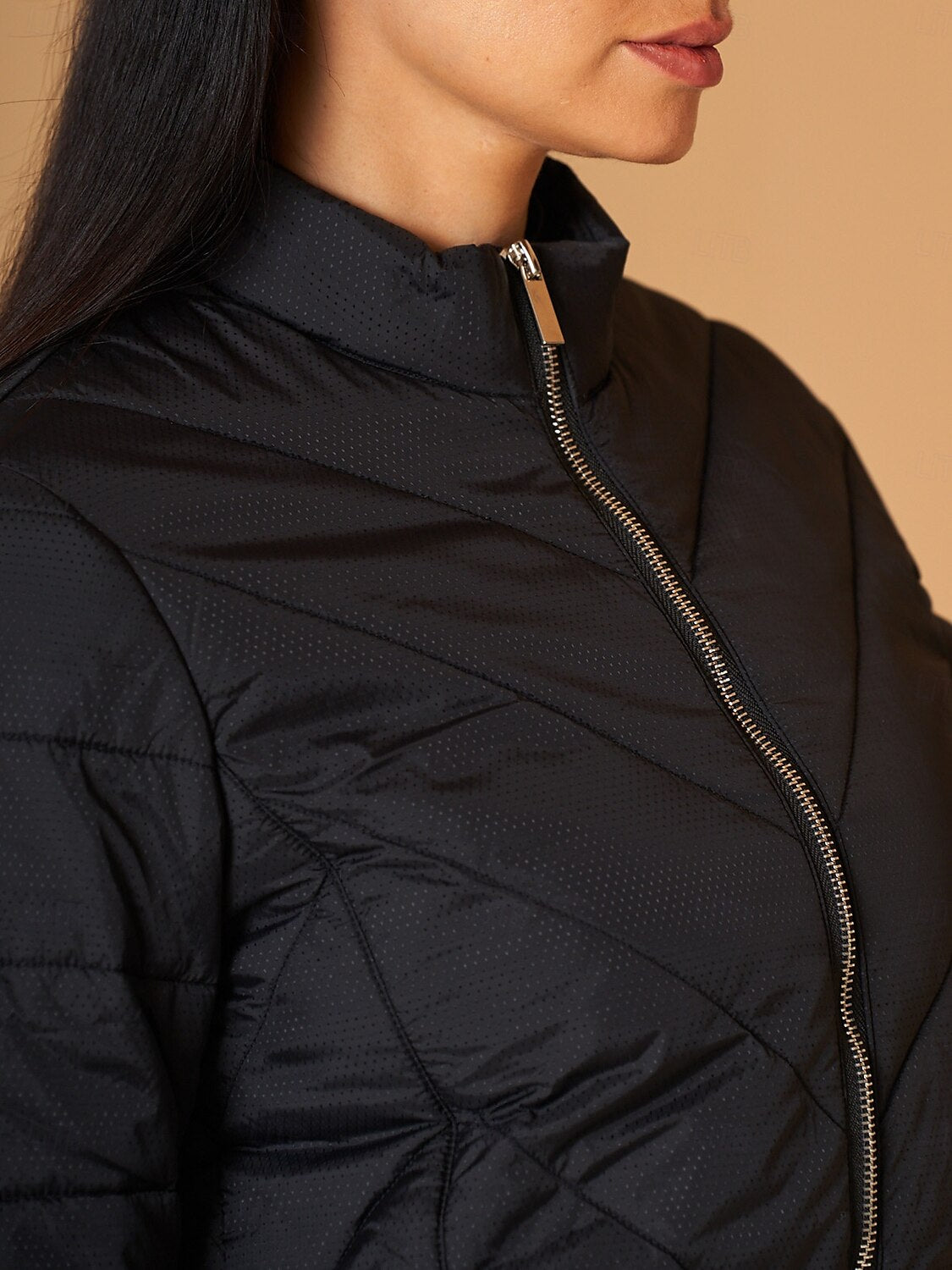 Chic Fully Lined Puffer Jacket Femme Tenue Golf